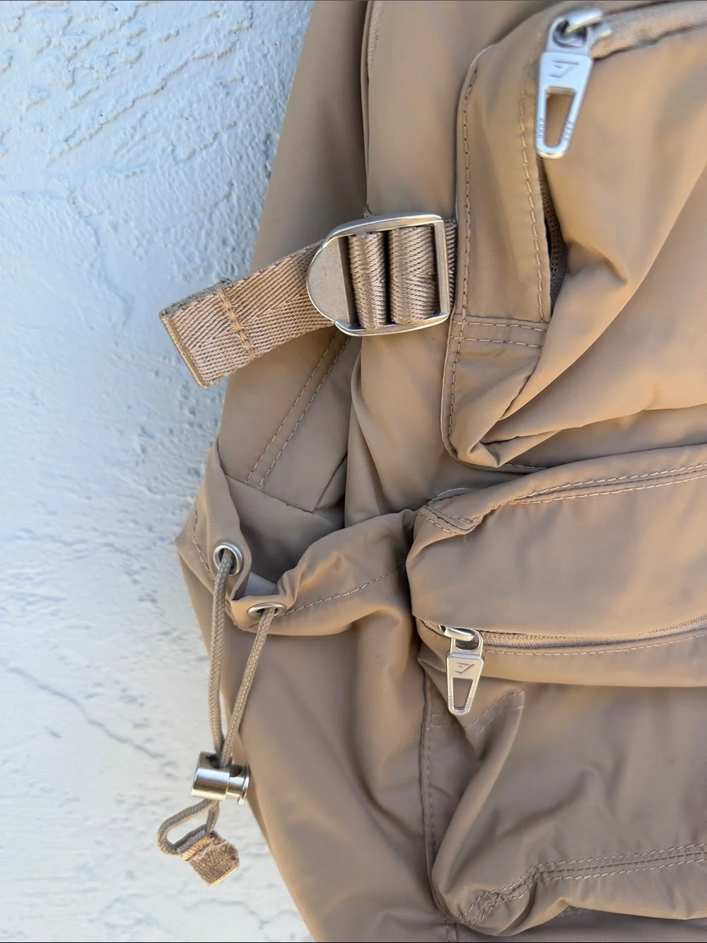 Gymshark Tan Everyday Backpack with Multiple Pockets - Picture 3 of 10